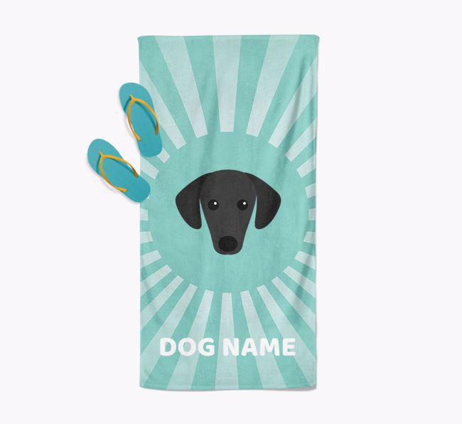 Personalised Pool Towel with {breedFullName} Icon